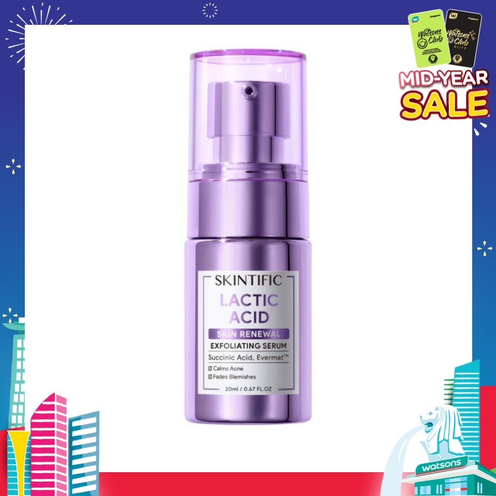 Lactic Acid Skin Renewal Exfoliating Serum (To Calms Acne & Fades Blemishes) 20ml
