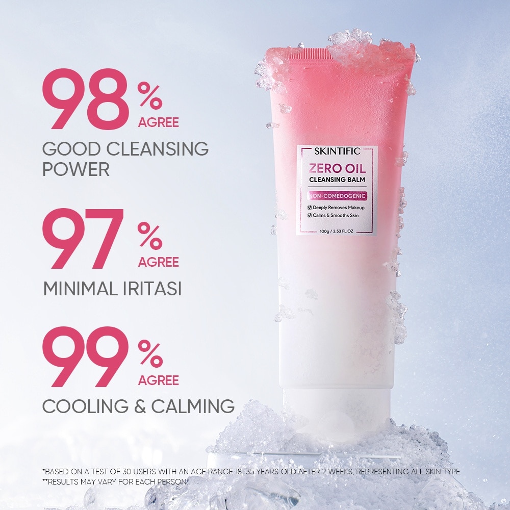 Zero Oil Non-Comedogenic Cleansing Balm (To Deeply Removes Makeup, Calms & Smooths Skin) 100ml