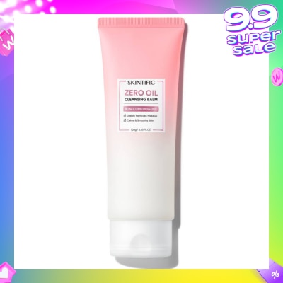 SKINTIFIC Zero Oil Non-Comedogenic Cleansing Balm (To Deeply Removes Makeup, Calms & Smooths Skin) 100ml