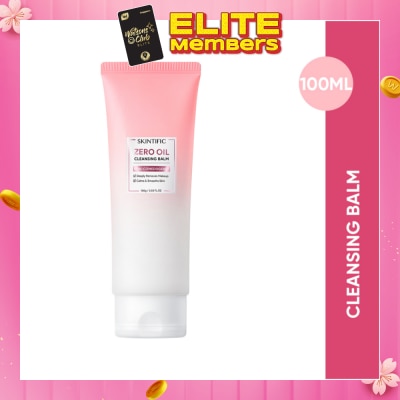 SKINTIFIC Zero Oil Non-Comedogenic Cleansing Balm (To Deeply Removes Makeup, Calms & Smooths Skin) 100ml