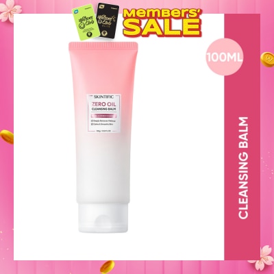SKINTIFIC Zero Oil Non-Comedogenic Cleansing Balm (To Deeply Removes Makeup, Calms & Smooths Skin) 100ml