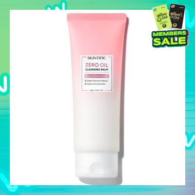 SKINTIFIC Zero Oil Non-Comedogenic Cleansing Balm (To Deeply Removes Makeup, Calms & Smooths Skin) 100ml