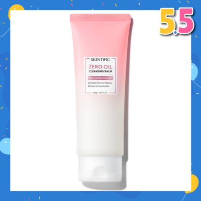 SKINTIFIC Zero Oil Non-Comedogenic Cleansing Balm (To Deeply Removes Makeup, Calms & Smooths Skin) 100ml