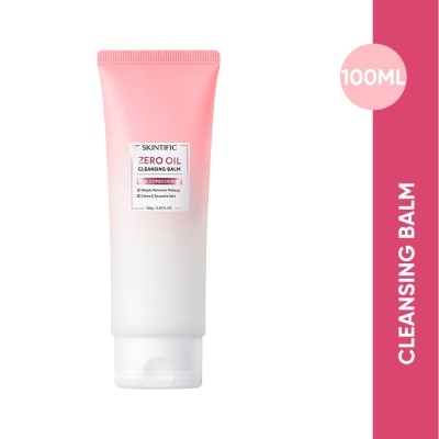 SKINTIFIC Zero Oil Non-Comedogenic Cleansing Balm (To Deeply Removes Makeup, Calms & Smooths Skin) 100ml