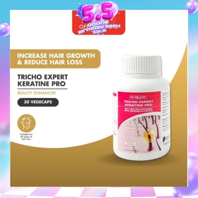 NUTRILIFE - Tricho Expert Keratine Pro 30 Vegecaps