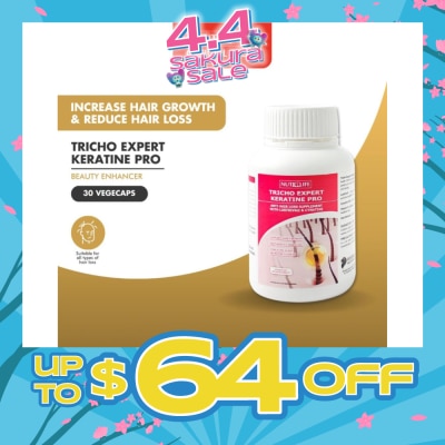 NUTRILIFE - Tricho Expert Keratine Pro 30 Vegecaps