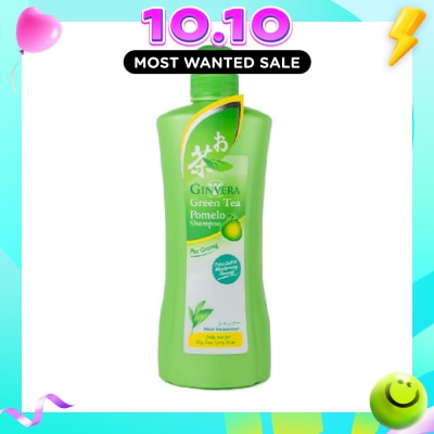 GINVERA Green Tea Pomelo Shampoo Hair Volumizer (For Oily, Fine & Limp Hair Type) 750g image