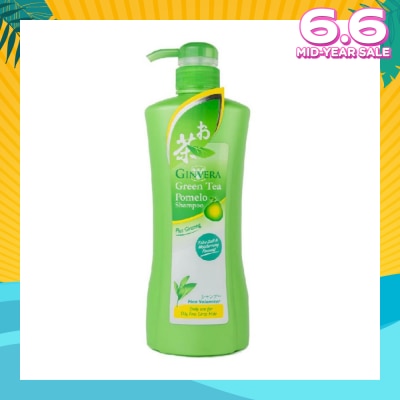 GINVERA Green Tea Pomelo Shampoo Hair Volumizer (For Oily, Fine & Limp Hair Type) 750g
