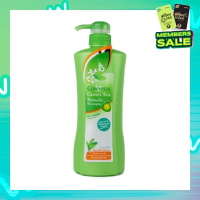 GINVERA Green Tea Pomelo Shampoo Hair Moisturizer (For Dry, Split Ends, Long, Colored & Damaged Hair Type) 750g