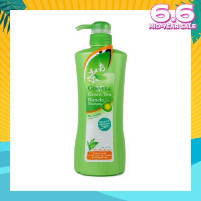 GINVERA Green Tea Pomelo Shampoo Hair Moisturizer (For Dry, Split Ends, Long, Colored & Damaged Hair Type) 750g