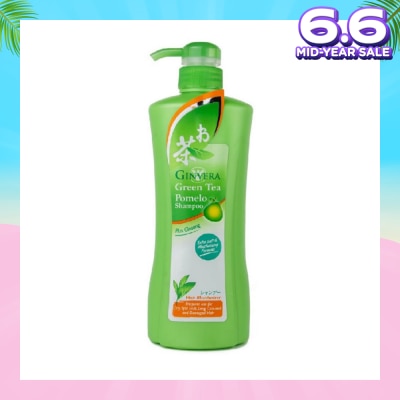 GINVERA Green Tea Pomelo Shampoo Hair Moisturizer (For Dry, Split Ends, Long, Colored & Damaged Hair Type) 750g