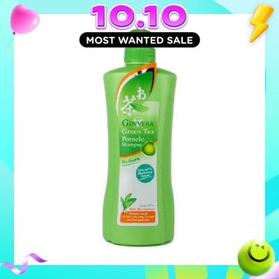 GINVERA Green Tea Pomelo Shampoo Hair Moisturizer (For Dry, Split Ends, Long, Colored & Damaged Hair Type) 750g image