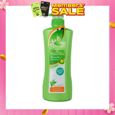 GINVERA Green Tea Pomelo Shampoo Hair Moisturizer (For Dry, Split Ends, Long, Colored & Damaged Hair Type) 750g