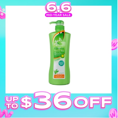 GINVERA - Green Tea Pomelo Shampoo Hair Moisturizer (For Dry, Split Ends, Long, Colored & Damaged Hair Type) 750g