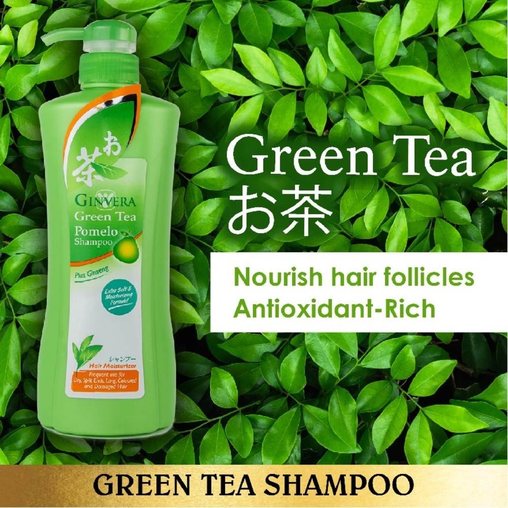 Green Tea Pomelo Shampoo Hair Moisturizer (For Dry, Split Ends, Long, Colored & Damaged Hair Type) 750g