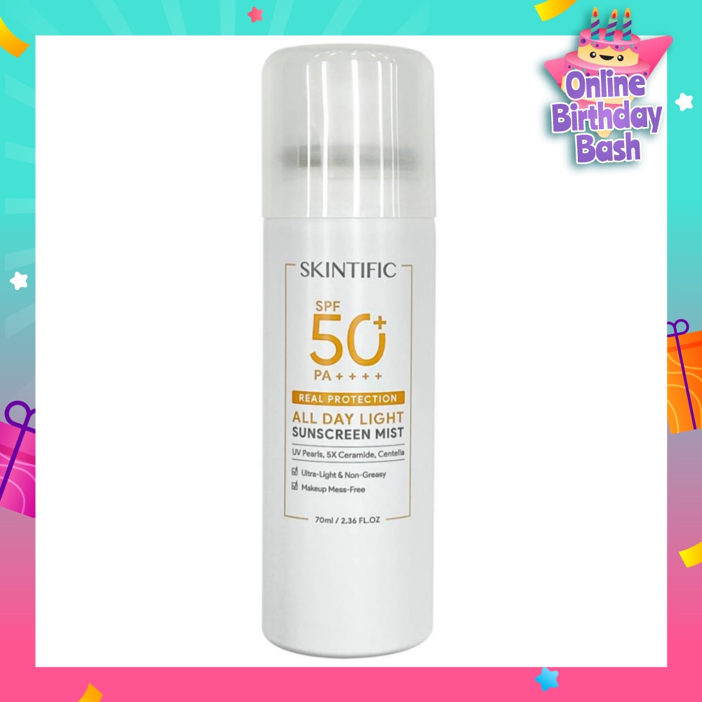 All Day Light Sunscreen Mist SPF50+ PA++++ (Ultra-Light, Non-Greasy & Makeup Mess-Free) 70ml