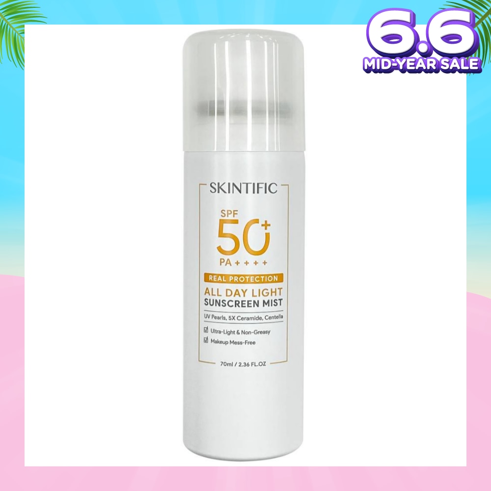 All Day Light Sunscreen Mist SPF50+ PA++++ (Ultra-Light, Non-Greasy & Makeup Mess-Free) 70ml