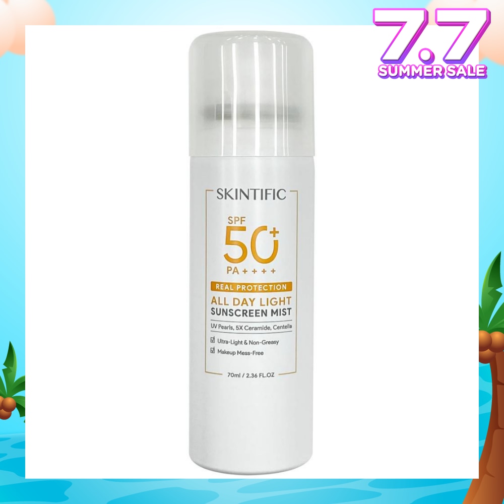 All Day Light Sunscreen Mist SPF50+ PA++++ (Ultra-Light, Non-Greasy & Makeup Mess-Free) 70ml
