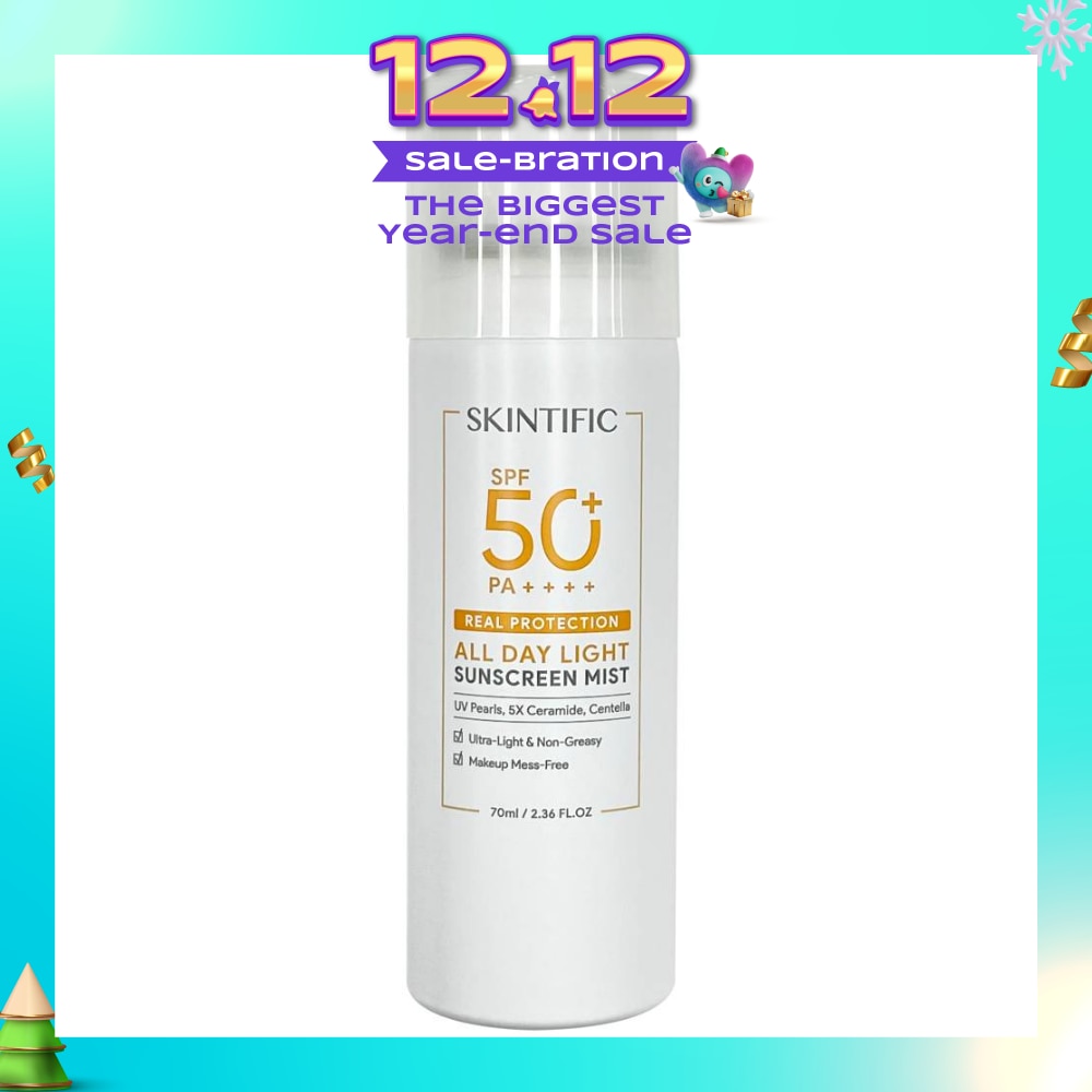 All Day Light Sunscreen Mist SPF50+ PA++++ (Ultra-Light, Non-Greasy & Makeup Mess-Free) 70ml