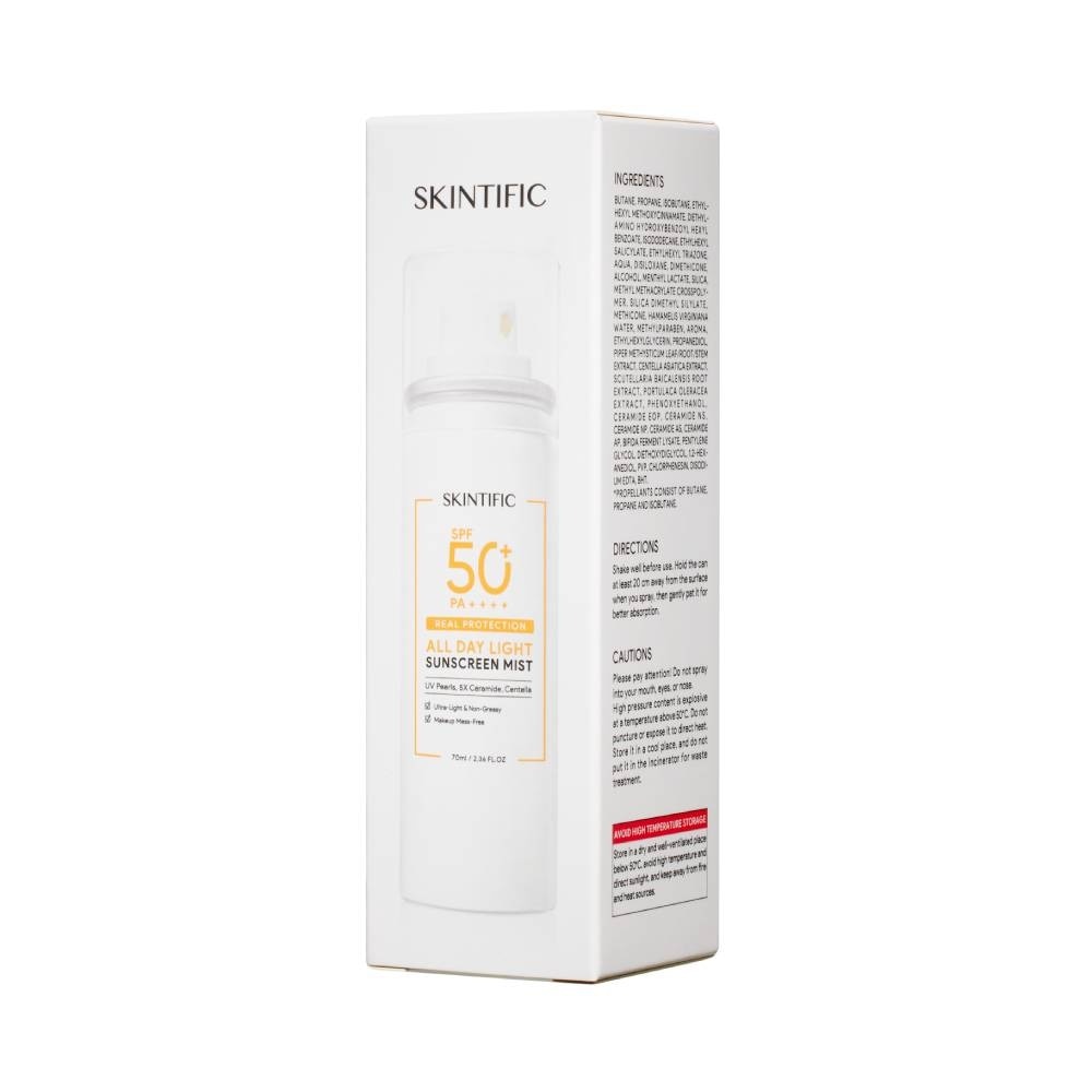 All Day Light Sunscreen Mist SPF50+ PA++++ (Ultra-Light, Non-Greasy & Makeup Mess-Free) 70ml