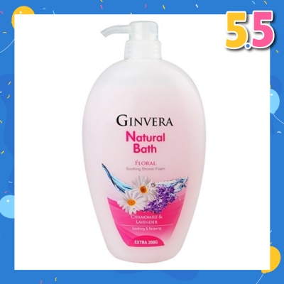 GINVERA Natural Bath Floral Soothing Shower Foam 950g
