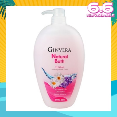 GINVERA Natural Bath Floral Soothing Shower Foam 950g
