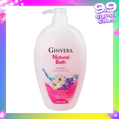 GINVERA Natural Bath Floral Soothing Shower Foam 950g