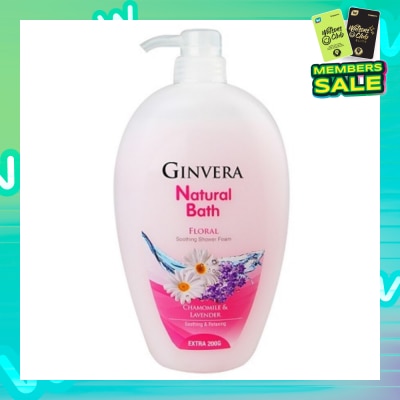 GINVERA Natural Bath Floral Soothing Shower Foam 950g