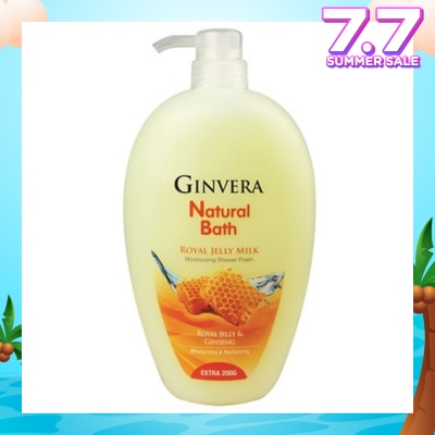 GINVERA Natural Bath Royal Jelly Milk Moisturizing Shower Foam 950g