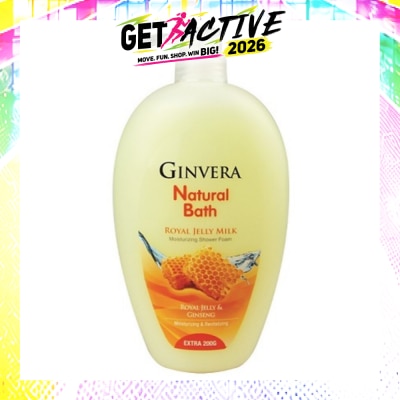 GINVERA - Natural Bath Royal Jelly Milk Moisturizing Shower Foam 950g image