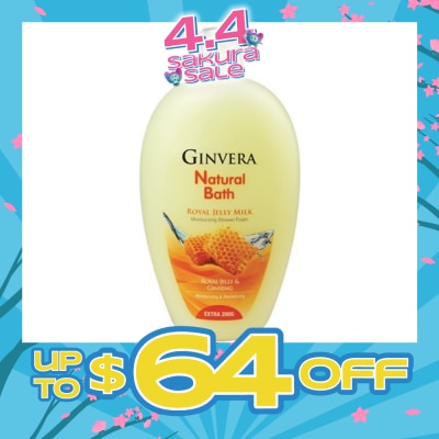 GINVERA - Natural Bath Royal Jelly Milk Moisturizing Shower Foam 950g