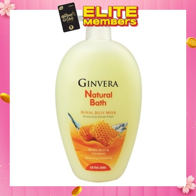 GINVERA Natural Bath Royal Jelly Milk Moisturizing Shower Foam 950g