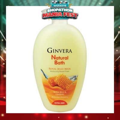 GINVERA - Natural Bath Royal Jelly Milk Moisturizing Shower Foam 950g