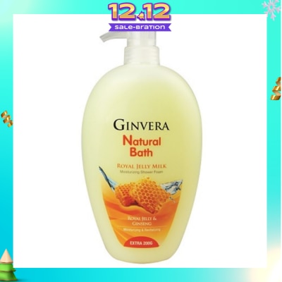 GINVERA Natural Bath Royal Jelly Milk Moisturizing Shower Foam 950g