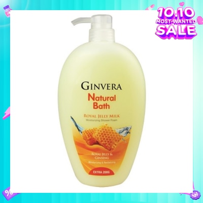 GINVERA Natural Bath Royal Jelly Milk Moisturizing Shower Foam 950g