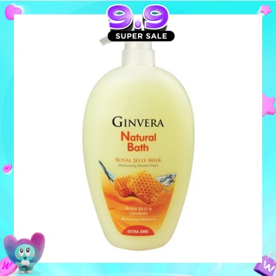 GINVERA - Natural Bath Royal Jelly Milk Moisturizing Shower Foam 950g image