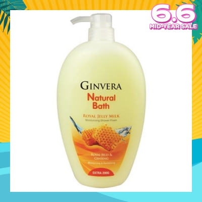 GINVERA Natural Bath Royal Jelly Milk Moisturizing Shower Foam 950g