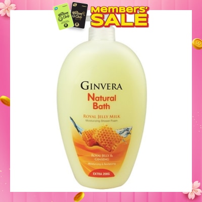 GINVERA Natural Bath Royal Jelly Milk Moisturizing Shower Foam 950g