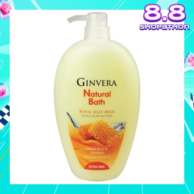 GINVERA Natural Bath Royal Jelly Milk Moisturizing Shower Foam 950g