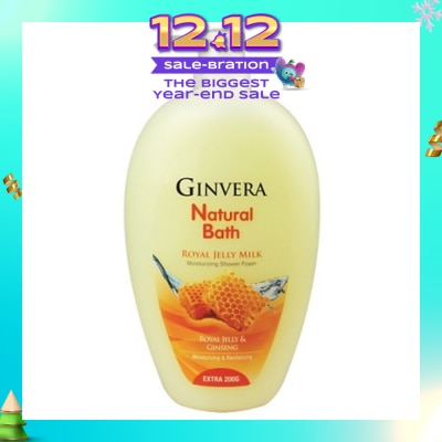 GINVERA Natural Bath Royal Jelly Milk Moisturizing Shower Foam 950g