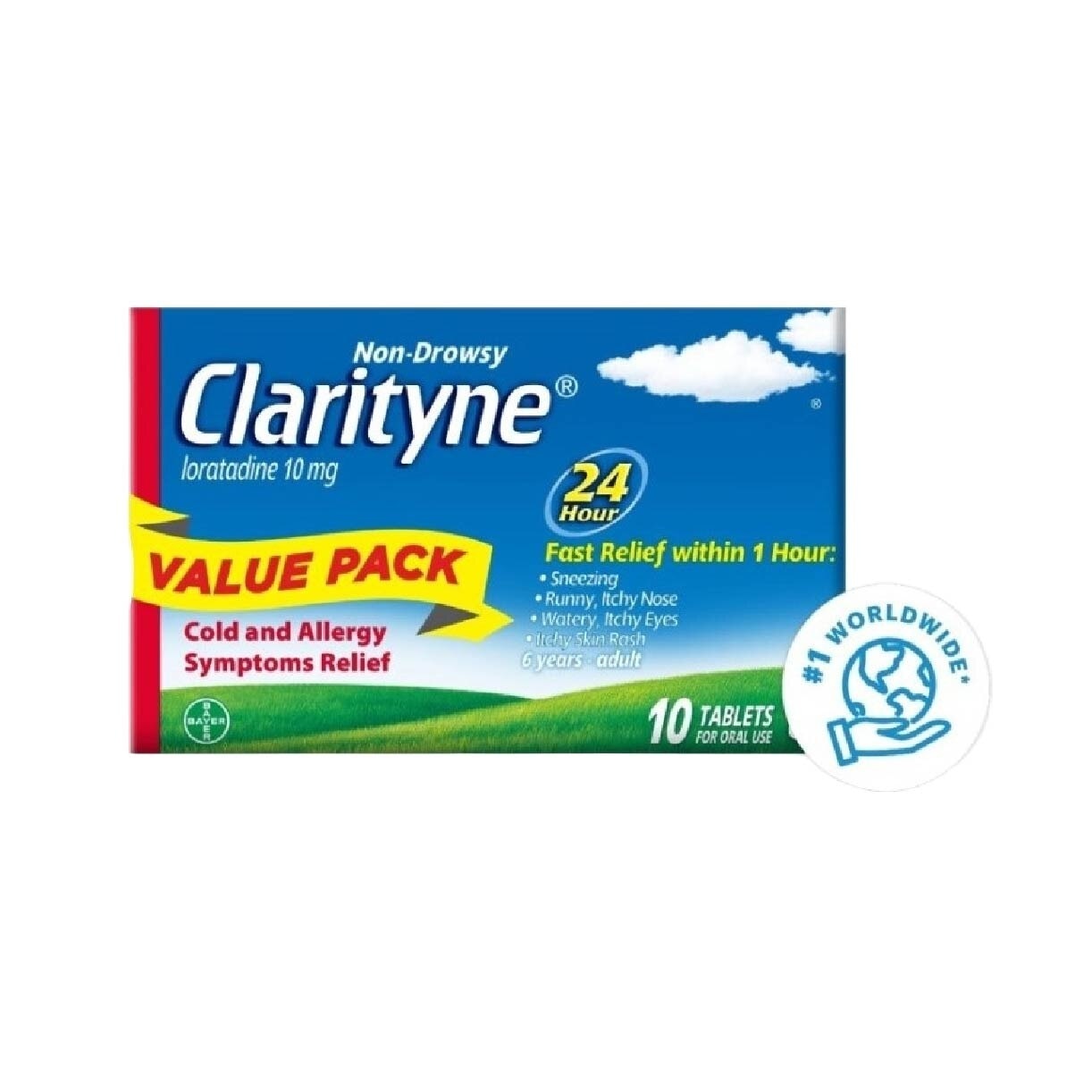 Clarityn Non-Drowsy Allergy Relief 24H Tablets 2x10S value pack