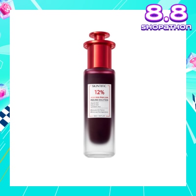 SKINTIFIC AHA BHA PHA LHA Peeling Solution (To Smooths Skin Texture & Minimize Pore Appearance) 30ml