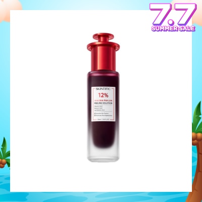 SKINTIFIC AHA BHA PHA LHA Peeling Solution (To Smooths Skin Texture & Minimize Pore Appearance) 30ml