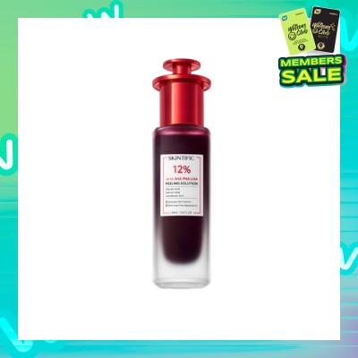 SKINTIFIC AHA BHA PHA LHA Peeling Solution (To Smooths Skin Texture & Minimize Pore Appearance) 30ml