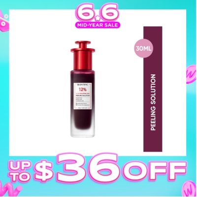 SKINTIFIC - AHA BHA PHA LHA Peeling Solution (To Smooths Skin Texture & Minimize Pore Appearance) 30ml