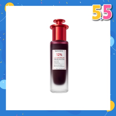 SKINTIFIC AHA BHA PHA LHA Peeling Solution (To Smooths Skin Texture & Minimize Pore Appearance) 30ml