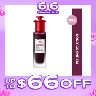 SKINTIFIC - AHA BHA PHA LHA Peeling Solution (To Smooths Skin Texture & Minimize Pore Appearance) 30ml