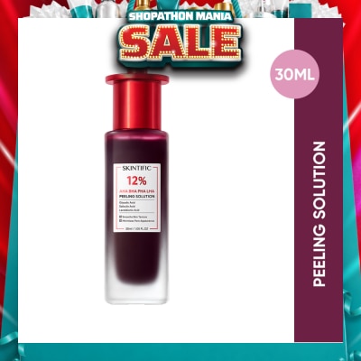 SKINTIFIC - AHA BHA PHA LHA Peeling Solution (To Smooths Skin Texture & Minimize Pore Appearance) 30ml