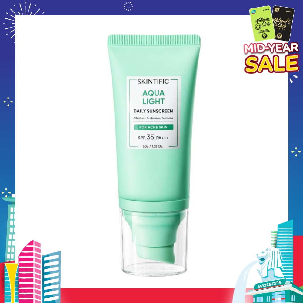 Aqua Light Daily Sunscreen SPF 35 PA+++ (For Acne Skin) 50g