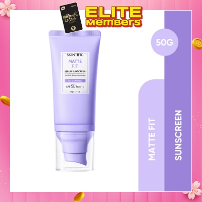 SKINTIFIC Matte Fit Oil Control Serum Sunscreen SPF50+ PA++++ 50g